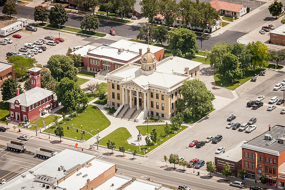 Brigham City Courthouse Aerial Photo-2