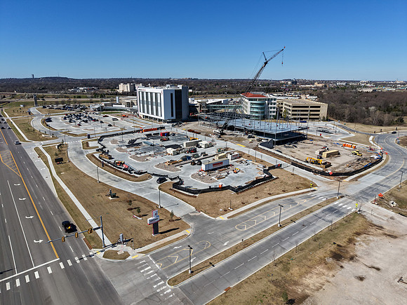 Saint Francis Hospital South Crossland Construction - Aerial Photography by John A. Ferrante SKYSIDE PHOTO-